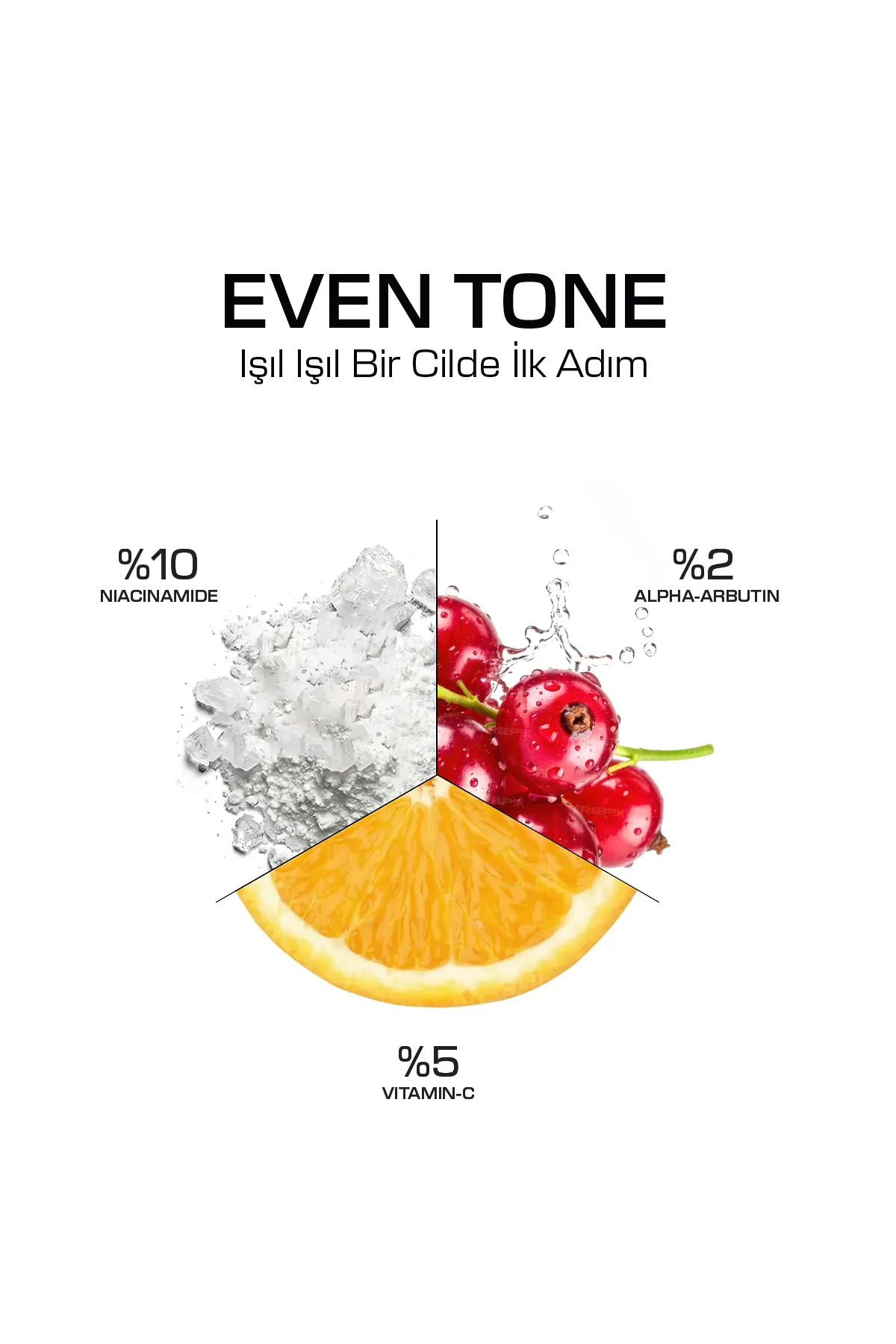 Leke Karşıtı, Aydınlatıcı ve Cilt Tonu Eşitleyici Serum 3IN1 – Even Tone 30 ml